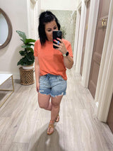 COPPER CORAL BASIC CREWNECK TEE