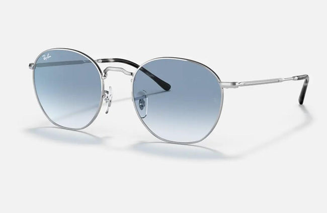 RAYBAN ROB SUNGLASSES SILVER/CLEAR GRADIENT BLUE