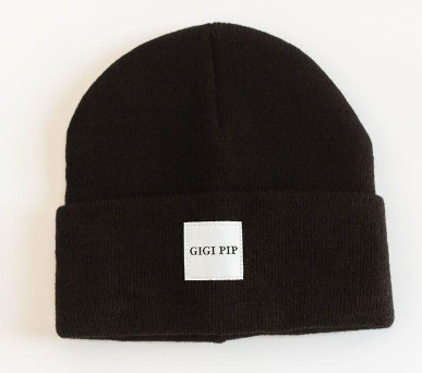 BLACK GIGI PIP BEANIE