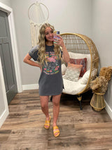DESERT VIBES CHARCOAL OVERSIZED TEE