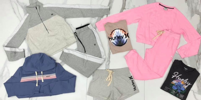 BLUE HURLEY STRIPE HOODIE