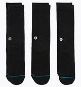 BLACK ICON 3 PACK STANCE SOCKS