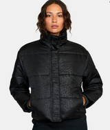 RVCA BLACK EEZEH PUFFER JACKET