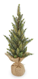 SMALL GOLD FLOCKED TREE