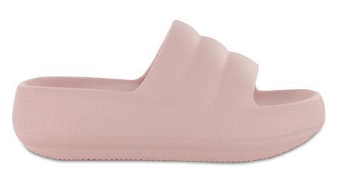 MIA PUFF PLATFORM SLIDES BLUSH