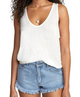 WHITE RVCA MINTED TANK TOP