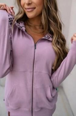LAVEN-DEAR FLORAL FULL ZIP JACKET
