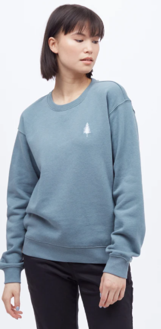 TENTREE STORM BLUE SPRUCE CREW