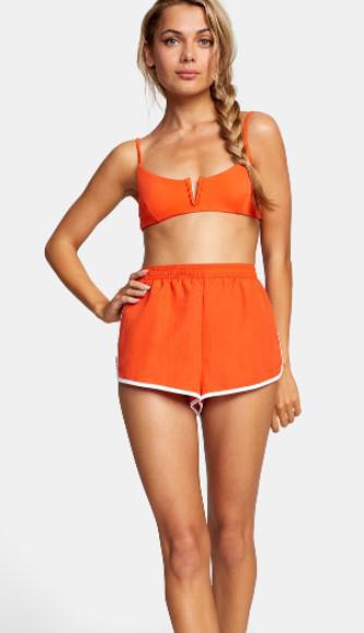RVCA POPPY RED SHOREBREAK SHORTS