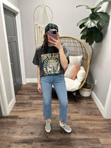 WASHED BLACK FREE SPIRIT GRAPHIC TEE