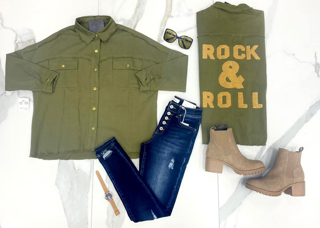 OLIVE ROCK AND ROLL SHACKET