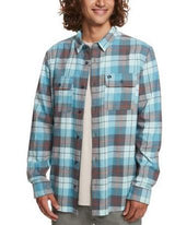 MENS QUIKSILVER ICED BLUE KINSALE PLAID