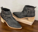 FREE PEOPLE WASHED BLACK BOOTIE