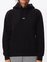 OBEY TAG BOX FIT HOODIE BLACK