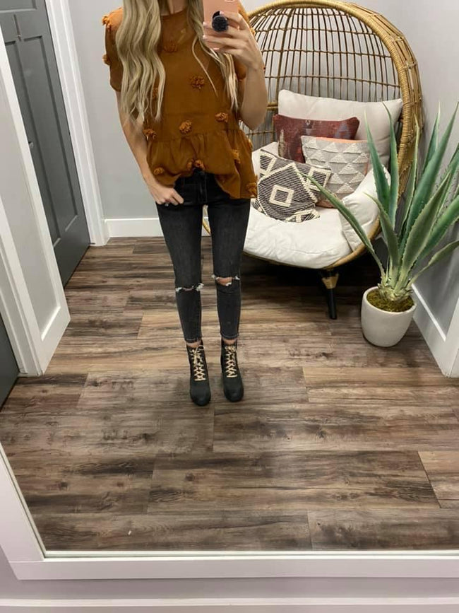 CAMEL POM TOP