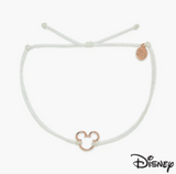 PURA VIDA WHITE MICKEY MOUSE CHARM BRACELET