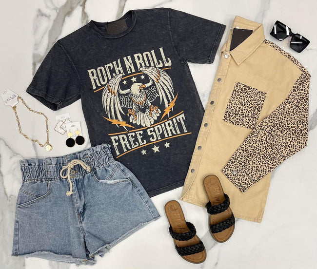 DENIM DRAWSTRING SHORT