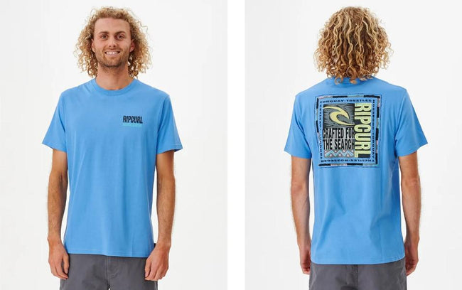 RIPCURL ELECTRIC BLUE HERITAGE TEE