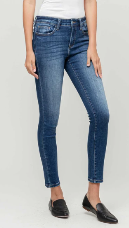 KASSIE MID RISE NON DISTRESSED JEANS