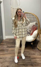 PERFECT NEUTRAL PLAID JACKET