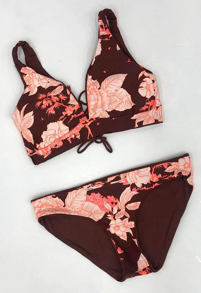 MAROON FLORAL REVERSIBLE BOTTOMS