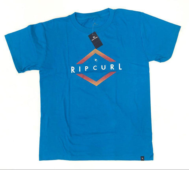 BOYS TURQUOISE VIBRANT RIP CURL TEE