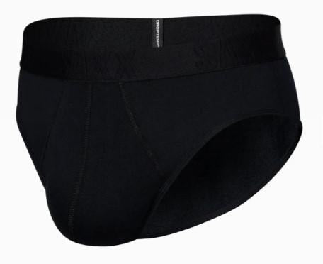 SAXX DROP TEMP COOLING COTTON BRIEFS BLACK