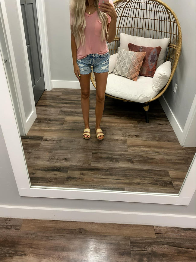 ICE PINK POCKET TEE SHIRT