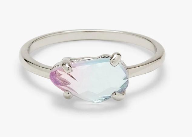 PURA VIDA RAINBOW QUARTZ RING