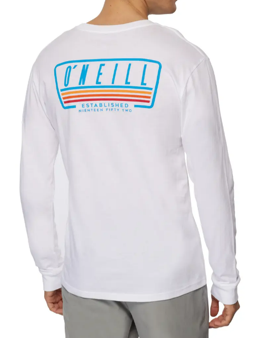 O'NEILL HEADQUARTERS LONG SLEEVE TEE WHITE