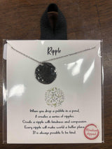 RIPPLE SILVER NECKLACE