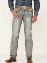 MENS ROCK AND ROLL LIGHT VINTAGE ROPE STITCH REVOLVER STRAIGHT