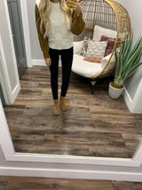 CREAM BUTTON SWEATER VEST