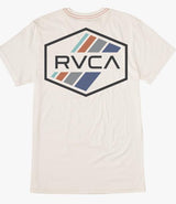 RVCA STRIPE HEX TEE OFF WHITE