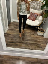 HUDSON BLACK WASHED HIGH RISE SKINNY JEAN