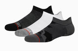 SAXX WHOLE PACKAGE 3 PACK LOW SHOW BLACK/WHITE/SUPER CAMO SOCKS