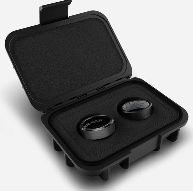 RIDGE WALLETS GUNMETAL BEVELED RING SET