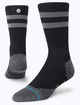 STANCE RUN LIGHT PERFORMANCE CREW SOCKS BLACK