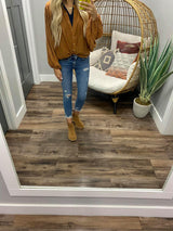 CAMEL BUTTON UP TOP