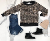 COZY LEOPARD SWEATER TOP