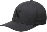HURLEY TEXTURES BLACK HERRINGBONE FLEXFIT HAT