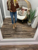 BRICK KNIT SWEATER TOP