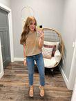 MOCHA AND BRONZE HAMPTONS GRAPHIC TEE