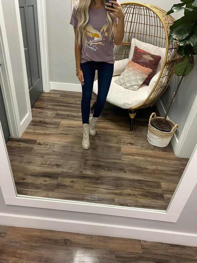 LAVENDER FREE SPIRIT EAGLE DESSERT TEE