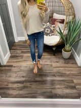OATMEAL BILLABONG RIBBED TOP
