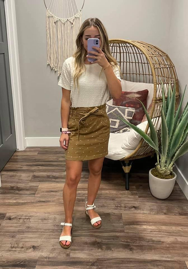 IVORY TEXTURED TEE