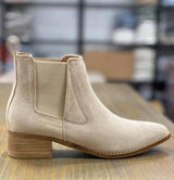 TAUPE STITCH BOOTIE