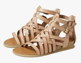 BOLIVIA CASHEW CRISS CROSS STRAP SANDALS