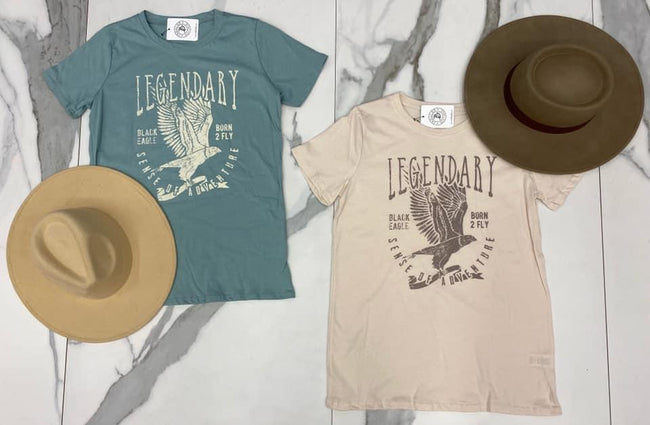 CREAM LEGENDARY GRAPHIC TEE