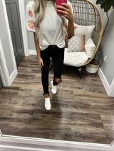 RUBY OFF WHITE PUFF SLEEVE DETAIL BLOUSE